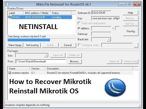 Netinstall | how to do Netinstall on Mikrotik | Recover Mikrotik OS