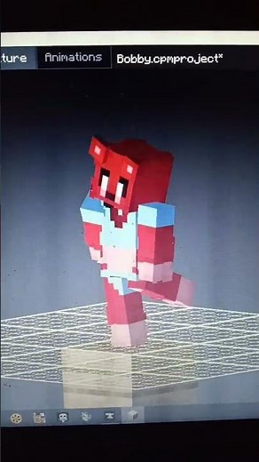 Bobby and Crafty base standing animations for minecraft/ customizable player model mod