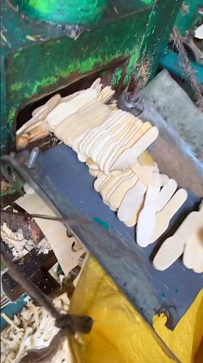 wooden spoon making by machine | how to made wooden ice cream spoon