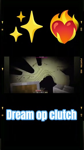 Dream op clutch in Minecraft #minecraft #shorts