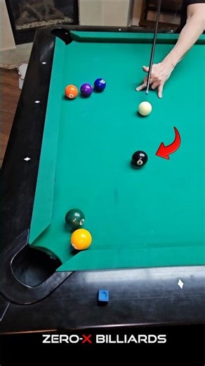 8 Ball to Win! HAIL MARY Shot - Pro Hacks #pool1 #billiards #zeroxbilliards