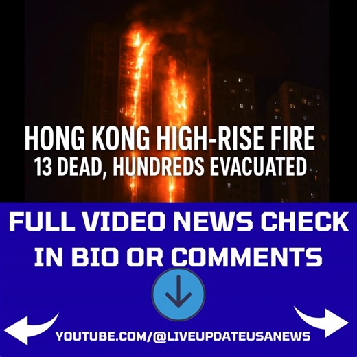 Hong Kong High-Rise Fire: 13 Dead, Hundreds Evacuated | Major Breaking Update A devastating fire has torn through multiple high-rise residential buildings in Hong Kong’s Tai Po district, leaving 13 people dead and more than 15 injured. The blaze spread rapidly through bamboo scaffolding and renovation netting, forcing over 700 residents to evacuate. In this video, we break down the full timeline, emergency response, casualties, eyewitness moments, and the latest official updates from authorities