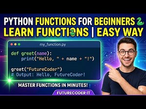 Python Function for Beginners 🐍 | Learn Functions in Python Easy Way | FutureCoder IT