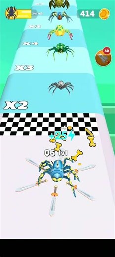 Spider Evolution Runner – Daily Gameplay #015 | #Shorts