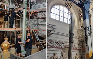 Im Video: Die ersten Pfeifen der weltgrößten Orgel werden im Passauer Dom abgebaut