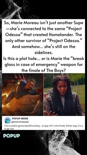 So. Marie Moreau isn't iust another Supe -she's connected to the same "Project Odessa" that created