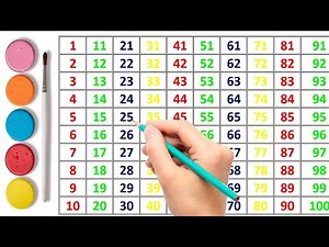 1 to 100 Counting Chart | Learn Numbers with Colors | Kids Counting Practice