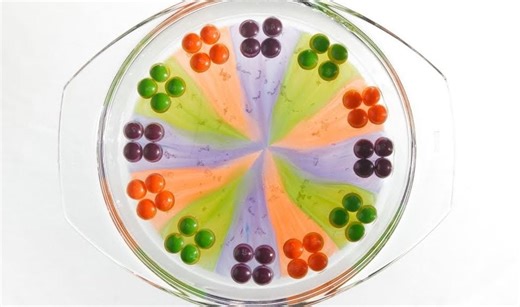 Sweet Rainbow Science: Making particle motion visible with candy