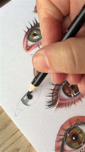 Master Eye Drawing Techniques with Colored Pencils