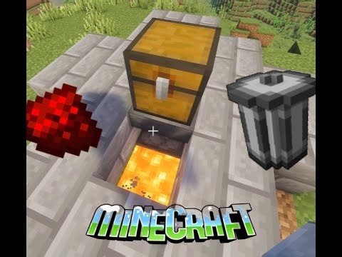 Simple Redstone Garbage Disposal Tutorial - Minecraft
