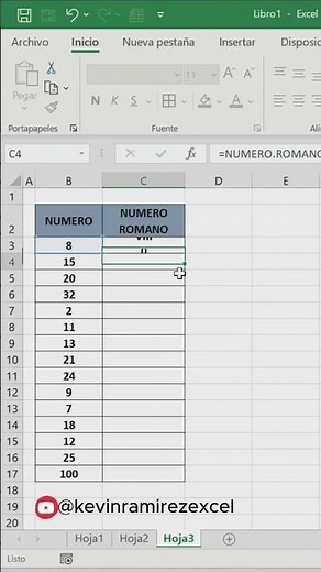 Convierte Números a Romanos en Excel Fácil y Rápido 🏛️📊 #excel #shorts