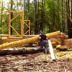 Windows, Doors, Walls, Outside Log Cabin Frames. | Adventures Bushcraft