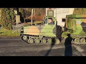 Tracked swedisch amphibious Volvo BV-202 Bandvagn test drive