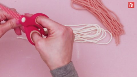 DIY Large Macrame Wall Hanging With Two-Tone Feathers