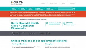 North Memorial to close downtown Minneapolis clinic at July's end