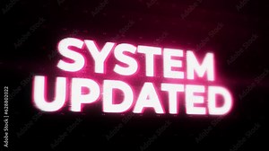 System Updated Warning Alert Error Message flashing on Screen, concept of system software update, upgrade loading process, Repair System Update Change, landing pages, Install update process