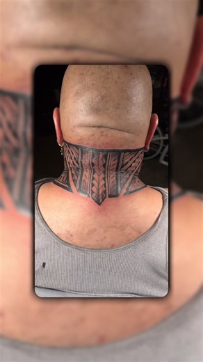 Polynesian Tattoo Neck Wrap in Las Vegas