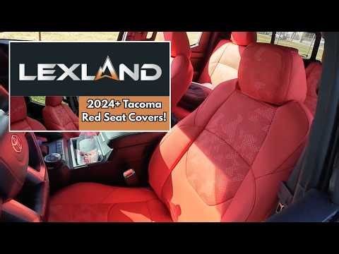 LexLand Red Camo Seat Cover Install/Review for 4th Gen Tacoma 2024+