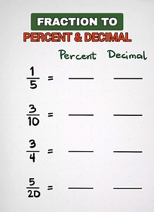 166K views · 5.7K reactions | Very Useful Conversion: Fraction - Percent - Decimal #math #teachergon #mathtutor #fractiontodecimal #mathematics | Ako si Teacher Gon | Facebook
