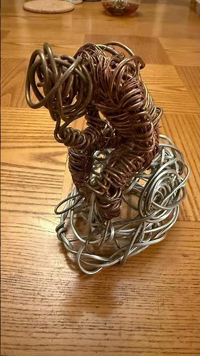 arte con alambre de cobre - Copper Wire Art #sculpture #copperwireart #wire