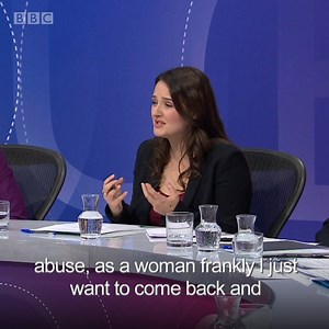 "I'd say they were vile, disgusting, loathsome remarks" David Dimbleby criticises social media attacks on the panellist Kate Andrews. Missed #bbcqt? Catchup on the iPlayer - https://bbc.in/2qortyV | BBC Question Time