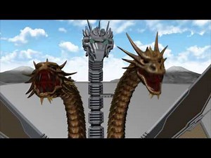Mechagodzilla vs. Mecha King Ghidorah: Save The Future! Act 1 - MMD Animation