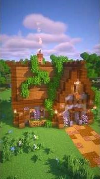 Minecraft | How to build a Cosy Wooden Cabin