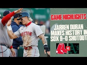 FULL HIGHLIGHTS: Red Sox Dominate A's in 9-0 Win (4/1/24)