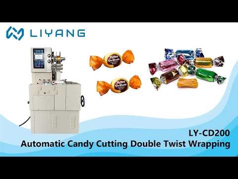 Automatic Candy Machine Caramel Toffee Cutting Double Twist Candy Wrapping Packing Machine