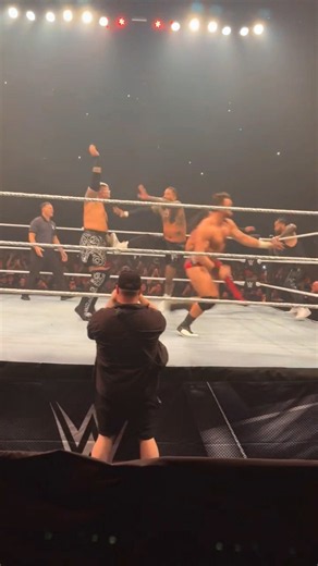 Solo Sikoa dancing with Jey Uso & LA Knight #wwe #wweraw #wwesmackdown