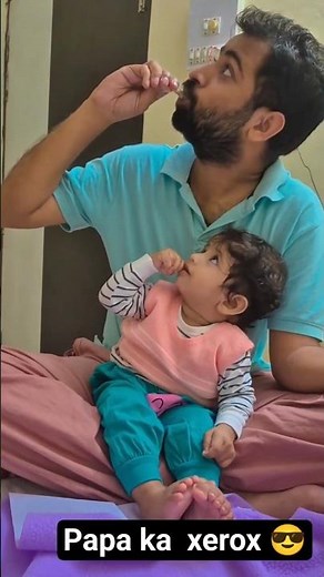 Mumma bole roz ye baat pakki,Ye to hai papa ki carbon copy! 🧿