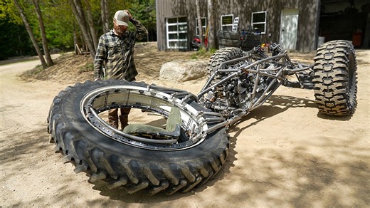 3x3 monster trike steering test