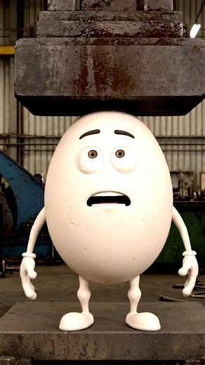 “Hydraulic Press vs Talking Egg 🥚 😱 | Satisfying Crush|| #shortsfeed #shorts #viral #ytshorts #faa
