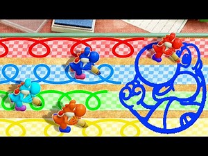 Red Yoshi plays Mario Party Superstars | Minigames | Vs EVERY COLOR YOSHI (Difficulty Master)