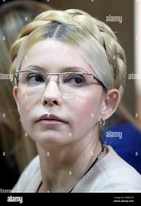 FILE - In this file photo taken on Tuesday, Oct. 11, 2011, former Ukrainian Prime Minister Yulia Tymoshenko is seen during her trial, at Court in Kiev, Ukraine. Ukraine's jailed former Prime Minister Yulia Tymoshenko addresses Ukrainians. Ukraine's jailed former Prime Minister Yulia Tymoshenko urged her country Saturday to defeat President Viktor Yanukovych's party in next month's parliamentary election. In an emotional video appeal, Tymoshenko accused Yanukovych of turning Ukraine into a "polic
