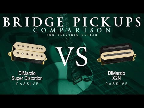 DiMarzio SUPER DISTORTION vs X2N - Passive Bridge Guitar Pickup Comparison Tone Demo