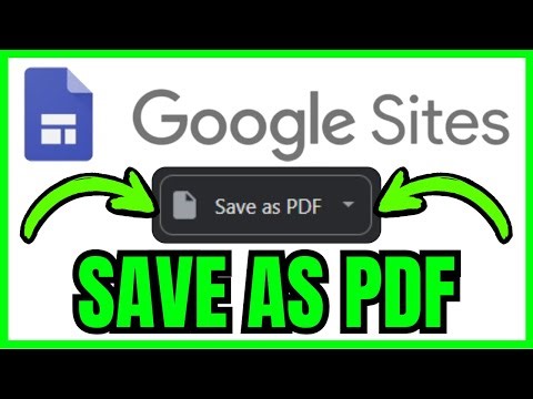How To SAVE Google Sites As PDF (QUICK & EASY) 2026