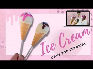 ICE CREAM CAKE POPS TUTORIAL | Easy Beginner Friendly Vanilla CAKE POPS