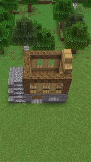 Starter House Build 🏠 | #minecraft #shorts