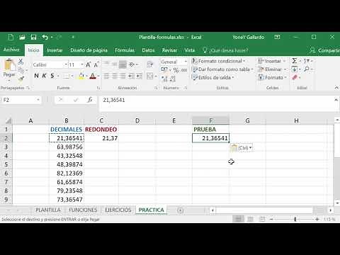Función REDONDEAR.MAS en Excel