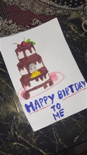 Happy Birthday To Me🎂🎉🎁#artform #art #drawling