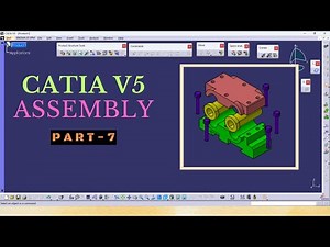 CATIA V5 Assembly Tutorials Part-7 | Double Bearing Assembly with Part Design