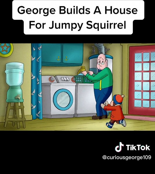 George Builds A House For Jumpy Squirrel 🐿️🏡