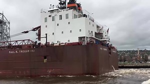 If stood upright the Paul R. Tregurtha would rise over 90 stories! At 1013 feet, the "Queen of the Lakes" claims the title of largest vessel navigating the Great Lakes waterway. #AuthenticDuluth | Visit Duluth