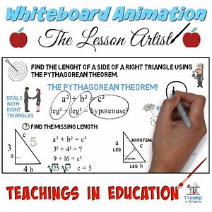 Pythagorean Theorem Problem #1: Whiteboard Animation