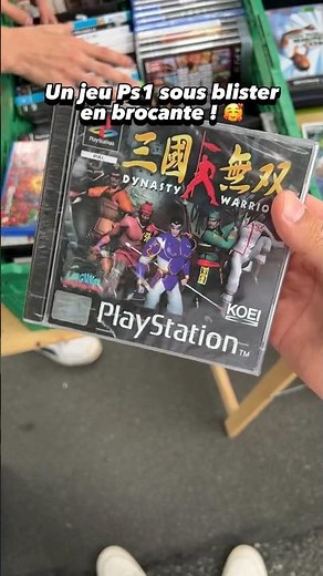 Un jeu #ps1 Dynasty warriors sous blister en #brocante ! 🥰