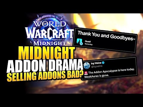 WoW Midnight Addons Cause HUGE Drama - Quazii Quit, Paid Addons Bad?