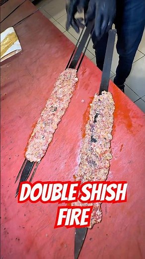 🔥 DOUBLE SHISH ADANA KEBAB – The Real Street BBQ in Turkey! 🇹🇷