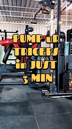 Pump your Triceps in 3 minutes 💪 | Quick Triceps Workout #gymshorts
