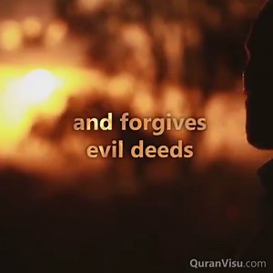 He is the One that accepts repentance from His Servants | Surah Ash-Shuraa | Verse 25-27 | Recited by Abdallah Kamel | #QuranVisualization | Quran Visualization